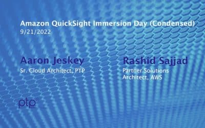 Data Visualization in Life Sciences: QuickSight Insights from PTP + AWS