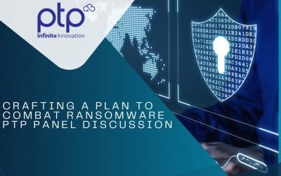 Feature image for a blog post titled "5 Key Tips for Protection Against Ransomware", featuring digital lock icons and network security visuals on a dark, tech-themed background.