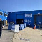 Volunteers dropping off donations at Matthew 25: Ministries.