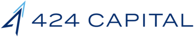Logo of 424 Capital featuring the company name in bold, blue, modern typography.