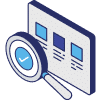 Compliance magnifier icon