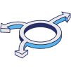 Circular pipeline icon